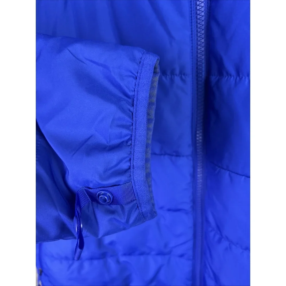 The North Face Men's Jacket Coat Poly Fill Warm Puffer Soft Shell Blue Size 2XL